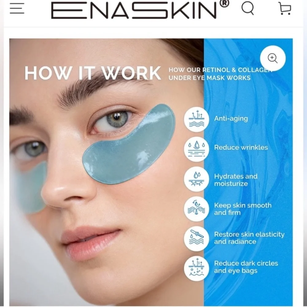 NEW Retinol Under Eye Gel Mask Pads 30